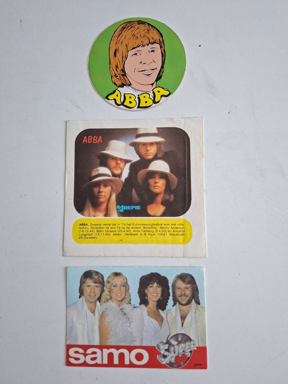 Abba   stickers, Verzamelen, Ophalen of Verzenden