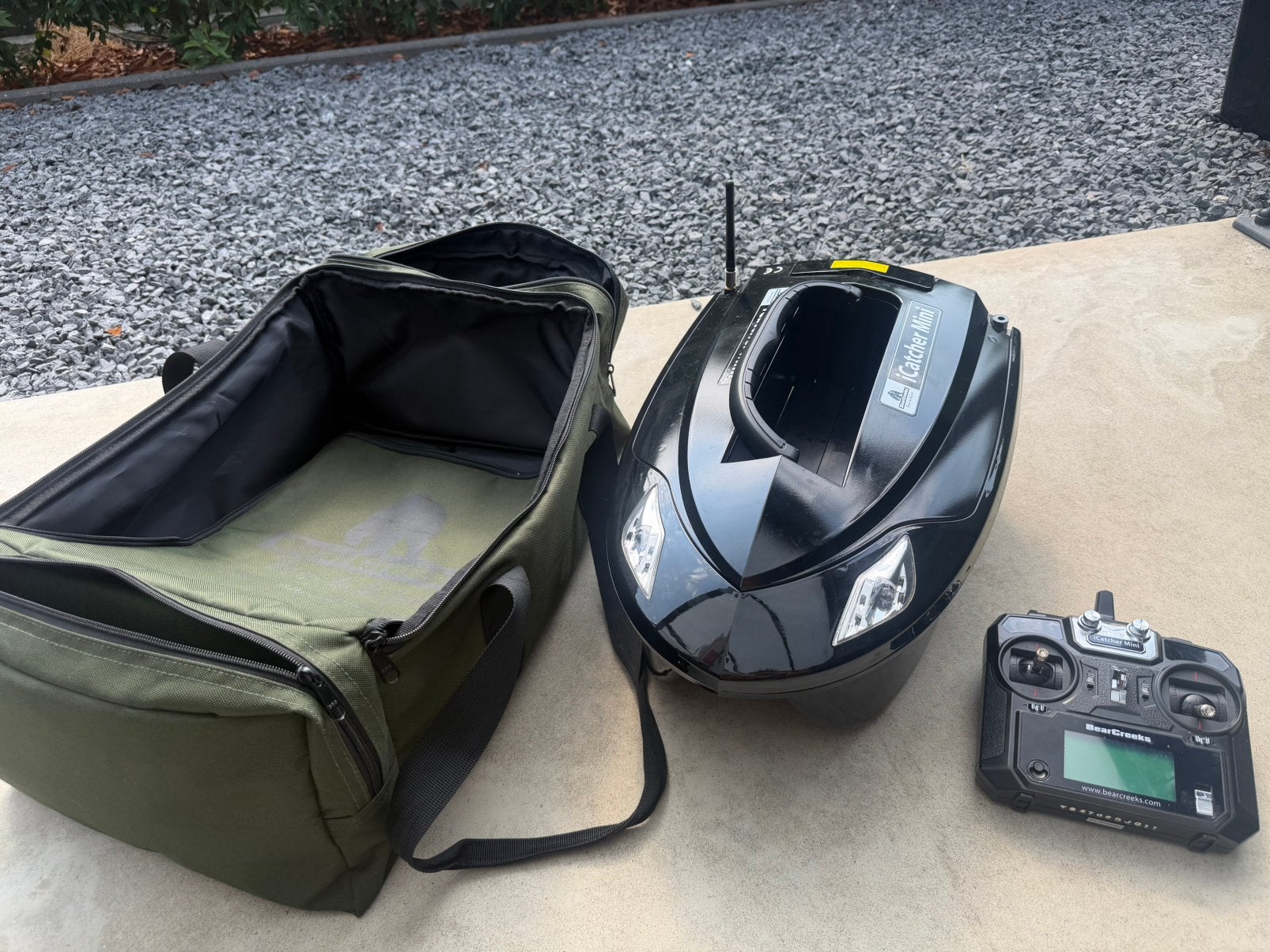 Bearcreeks Icatcher mini voerboot, Watersport en Boten, Hengelsport | Karpervissen, Ophalen of Verzenden, Zo goed als nieuw, Overige typen