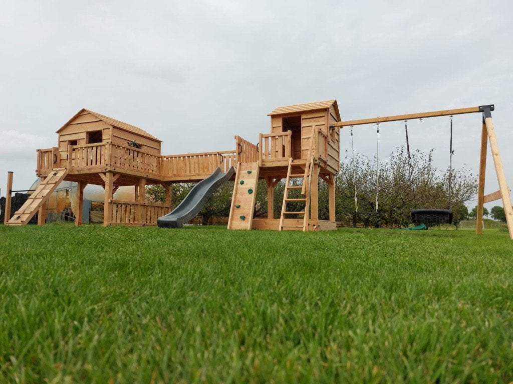 BOOMHUT XL speeltoren speelhuis klimtoren speeltoestel, Ophalen, Nieuw, Schommel, Aanbouwonderdeel