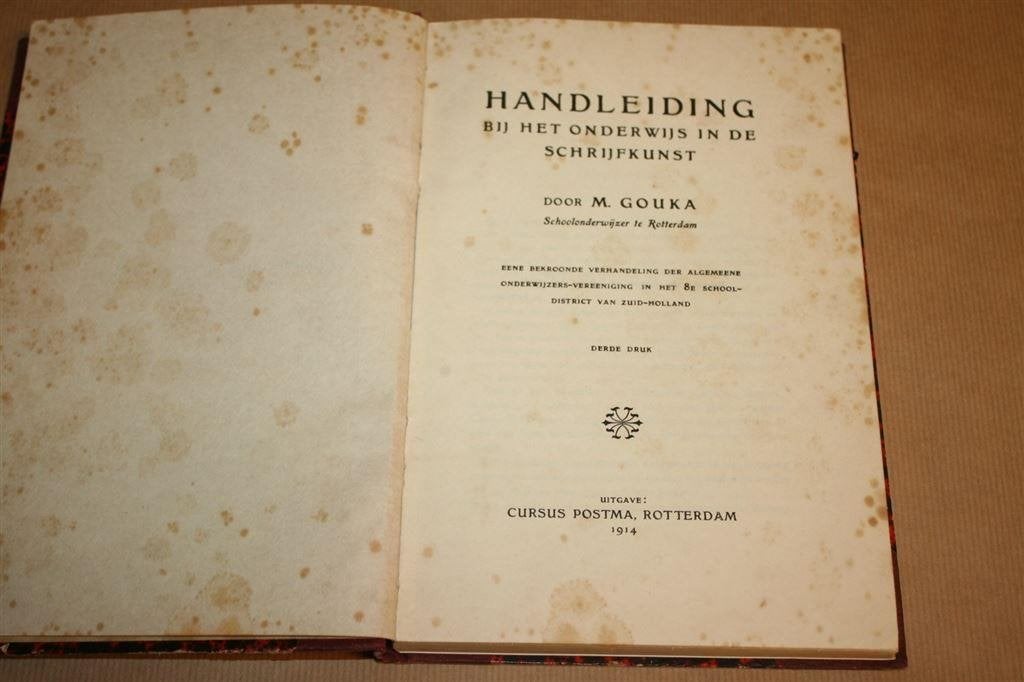 Handleiding bij het onderwijs in de schrijfkunst - 1914, Ophalen of Verzenden