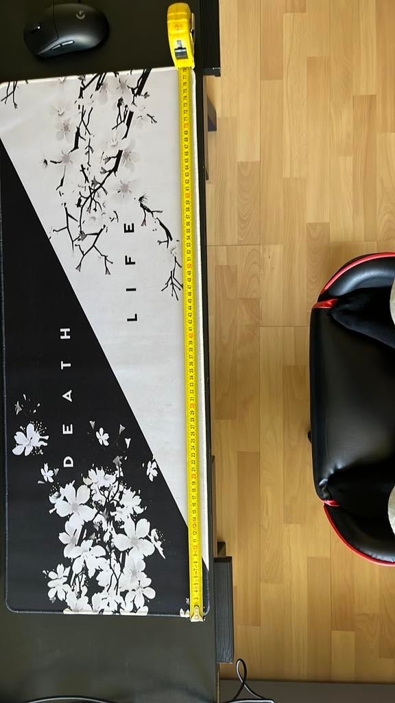Muismat 78cm zwart wit, Computers en Software, Muismatten, Ophalen, Zo goed als nieuw