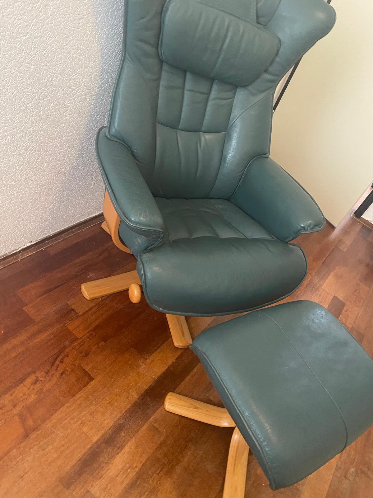 Relaxfauteuil, Huis en Inrichting, Fauteuils, Ophalen, Minder dan 75 cm, Leer, Zo goed als nieuw