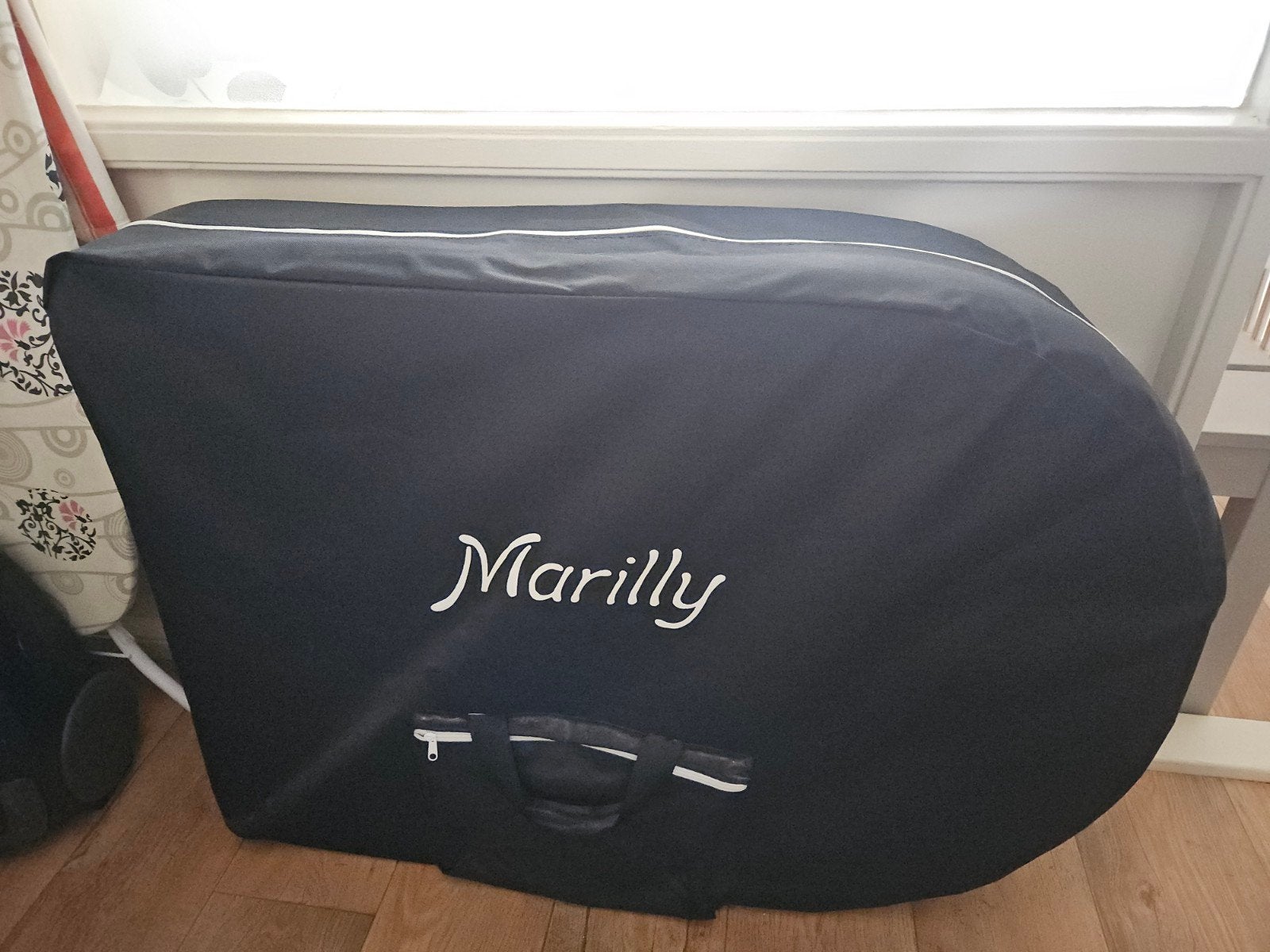 Opklapbare massagetafel zwart Marilly incl. draagtas, Ophalen, Zo goed als nieuw