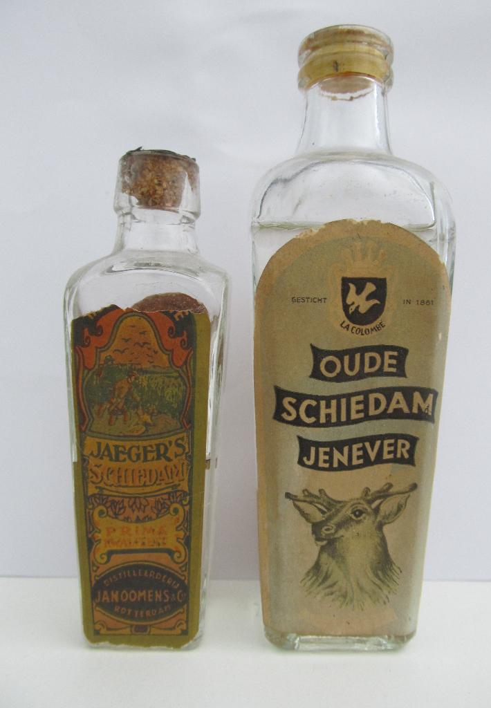 Schiedamsche OUDE GENEVER  miniatuurflesjes, Verzamelen, Ophalen of Verzenden