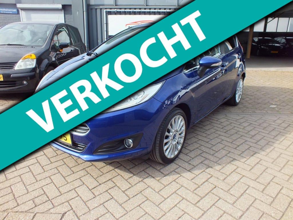 Ford Fiesta 1.0 EcoBoost Titanium!2015!Clima!Navi! Nap, Voorwielaandrijving, Euro 5, 101 pk, Blauw
