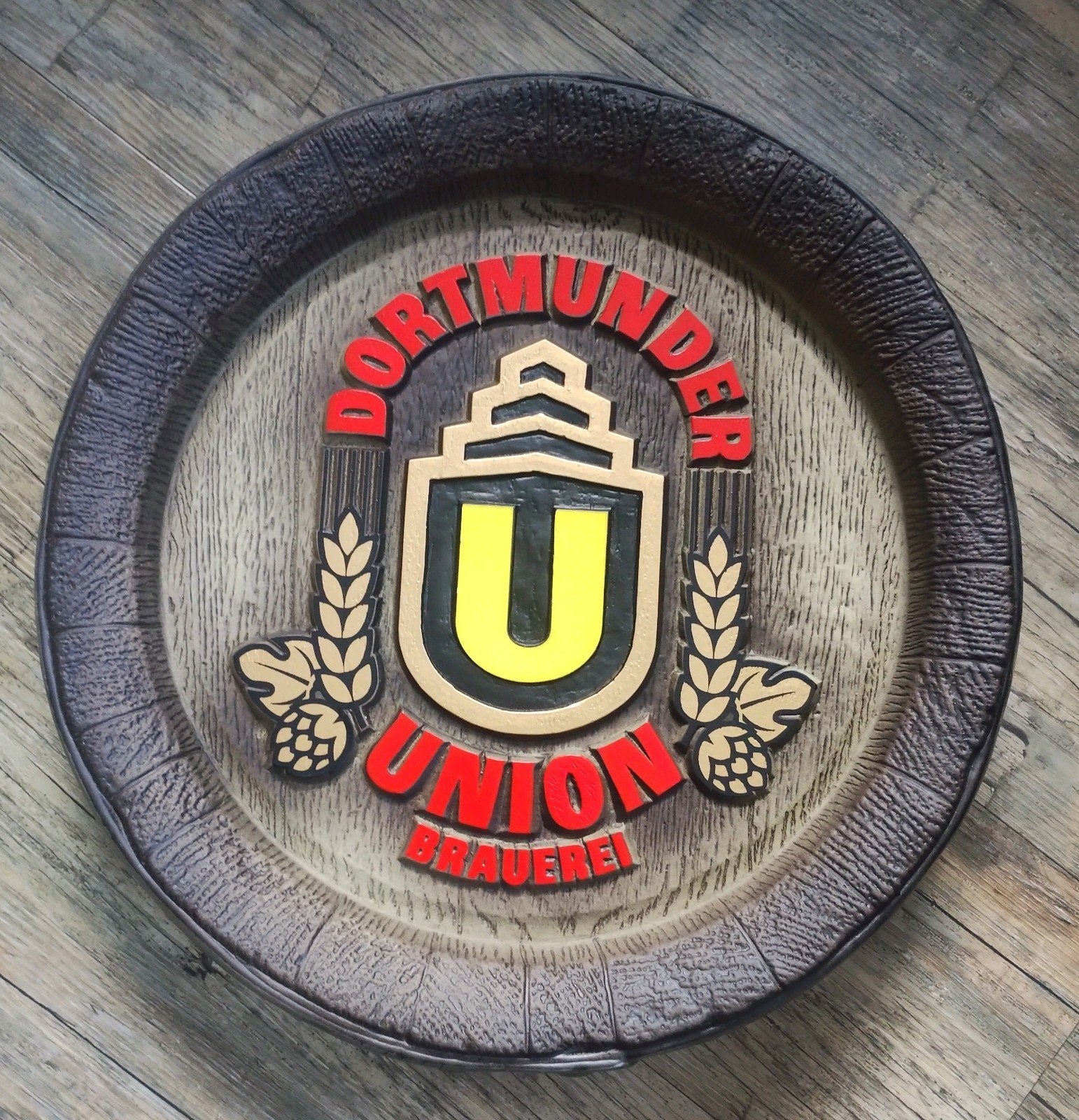 Dortmunder Union bier reclamebord, Verzamelen, Biermerken, Ophalen of Verzenden, Nieuw, Reclamebord, Plaat of Schild, Overige merken
