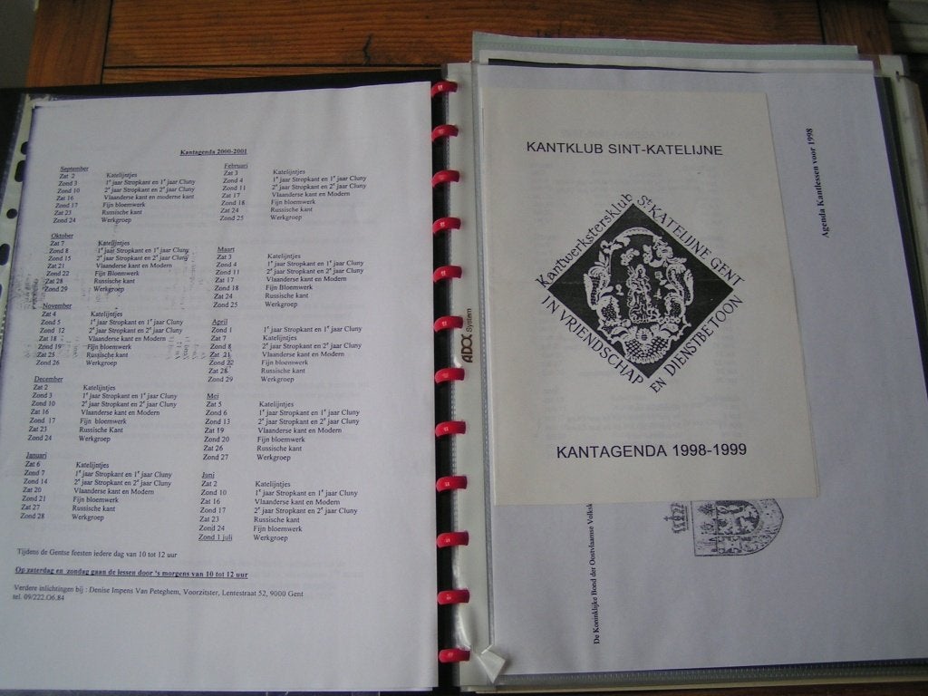 cursus kantklossen nr BB 1192, Verzenden, Gebruikt