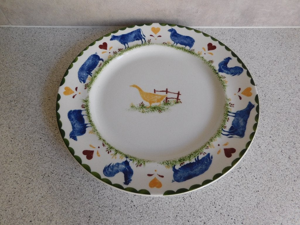 Bord 'Jack's Farm' Wood & Sons - 26 cm, Overige merken, Keramiek, Landelijk/Boerenbont, Ophalen of Verzenden