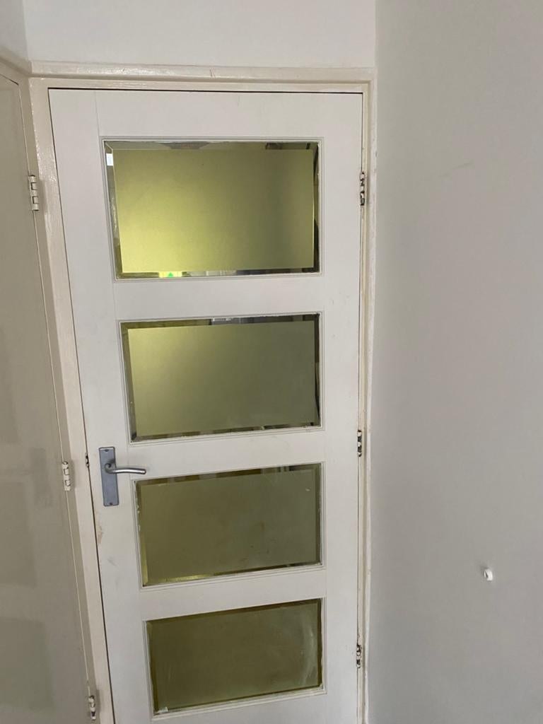 Binnendeur met glas 201,5x77,5, Doe-het-zelf en Verbouw, Deuren en Horren, Ophalen, Gebruikt, Minder dan 80 cm, Binnendeur
