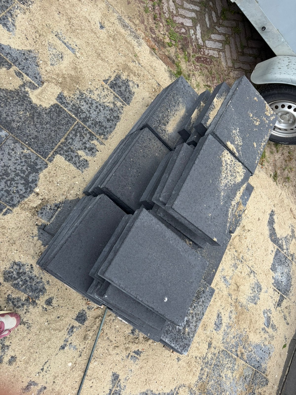 Beton tegels, Ophalen, Nieuw, 10 m² of meer, Beton