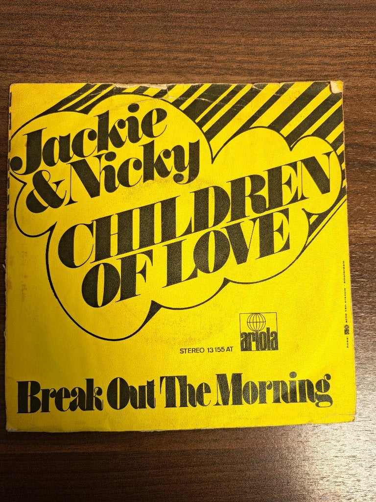 Jackie And Nicky – Children Of Love, 7 inch, Ophalen of Verzenden, Zo goed als nieuw, Pop