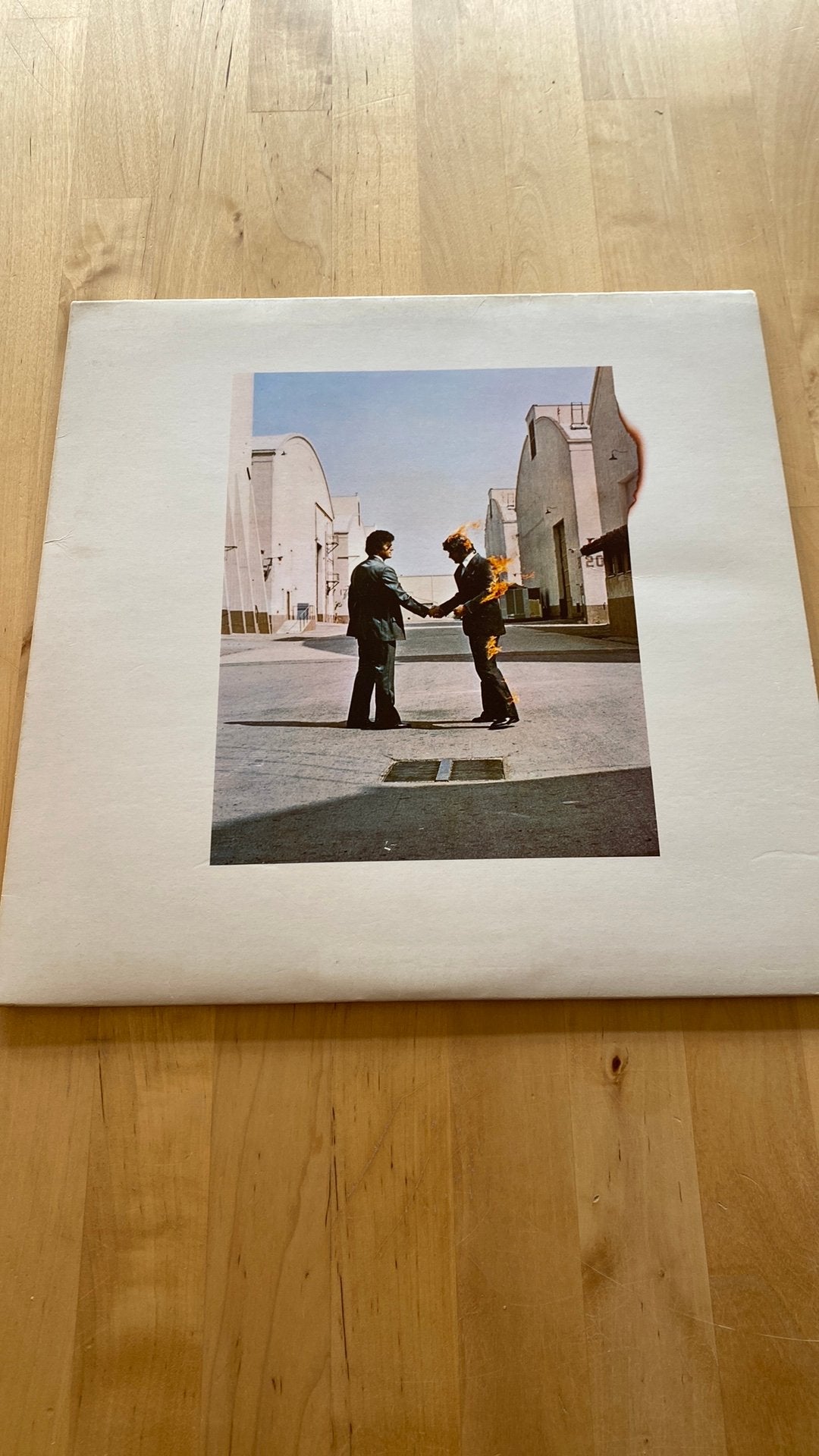 Vinyl lp Pink Floyd - Wish you were here (met postkaart), Cd's en Dvd's, Progressive, Inclusief insert, Ophalen of Verzenden, Zo goed als nieuw