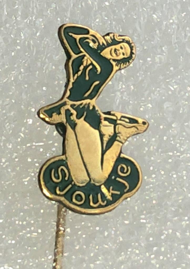 Vintage Speldje Sjoukje Dijkstra Kunstschaatsen, Ophalen of Verzenden, Gebruikt, Sport, Speldje of Pin