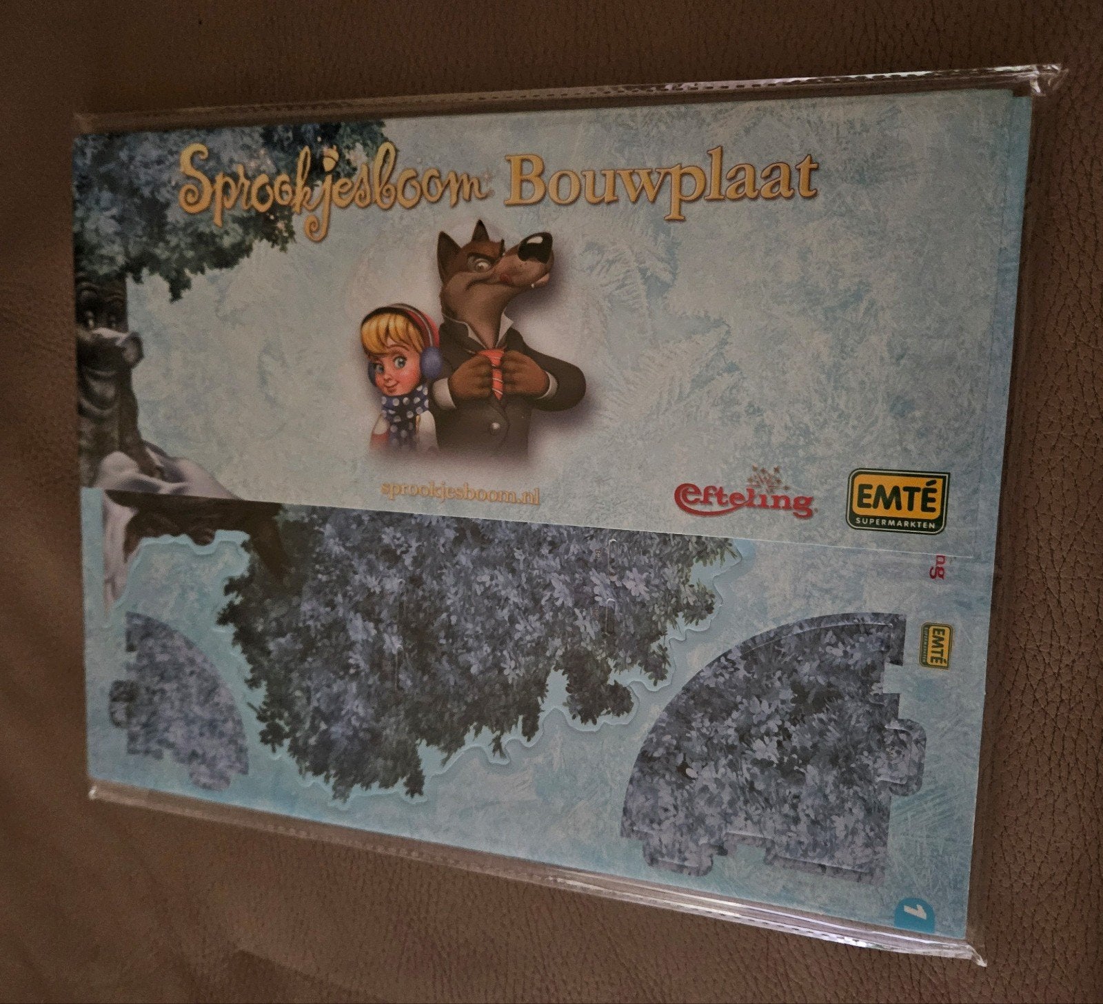 Winter  Efteling Sprookjesboom bouwplaat, Verzamelen, Efteling, Ophalen of Verzenden, Nieuw, Button of Speldje
