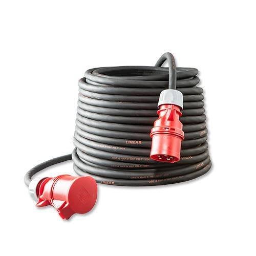 CEE krachtstroom kabel - 5 polig/IP44 - 400V/32A 10 meter, Ophalen of Verzenden, Zo goed als nieuw, Overige merken, Kabel of Snoer