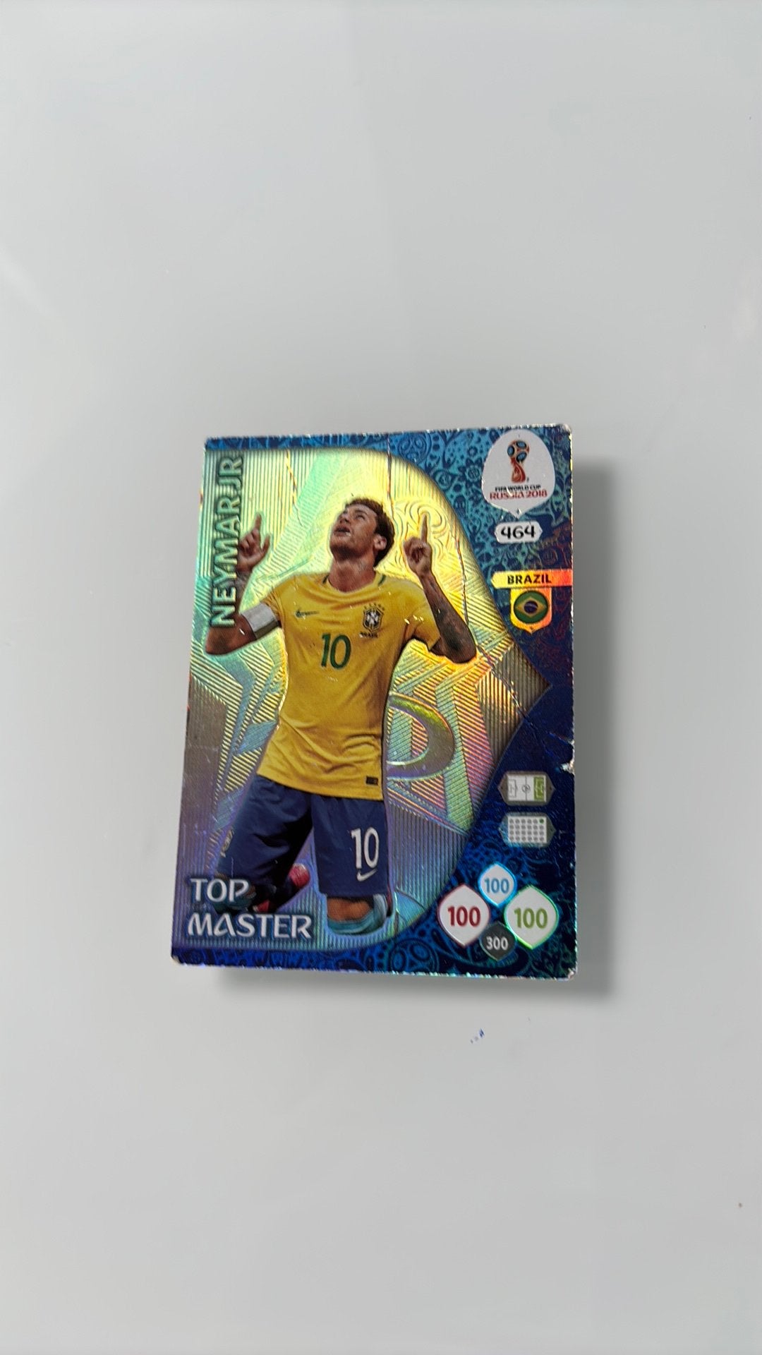 Neymar voetbalkaart wk 2018, Verzenden, Gebruikt, Losse kaart, Foil