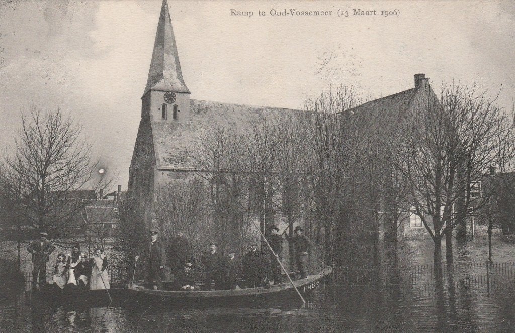 Ansichtkaart, Oud Vossemeer, ramp 1906   (286), Verzenden, Voor 1920, Zeeland