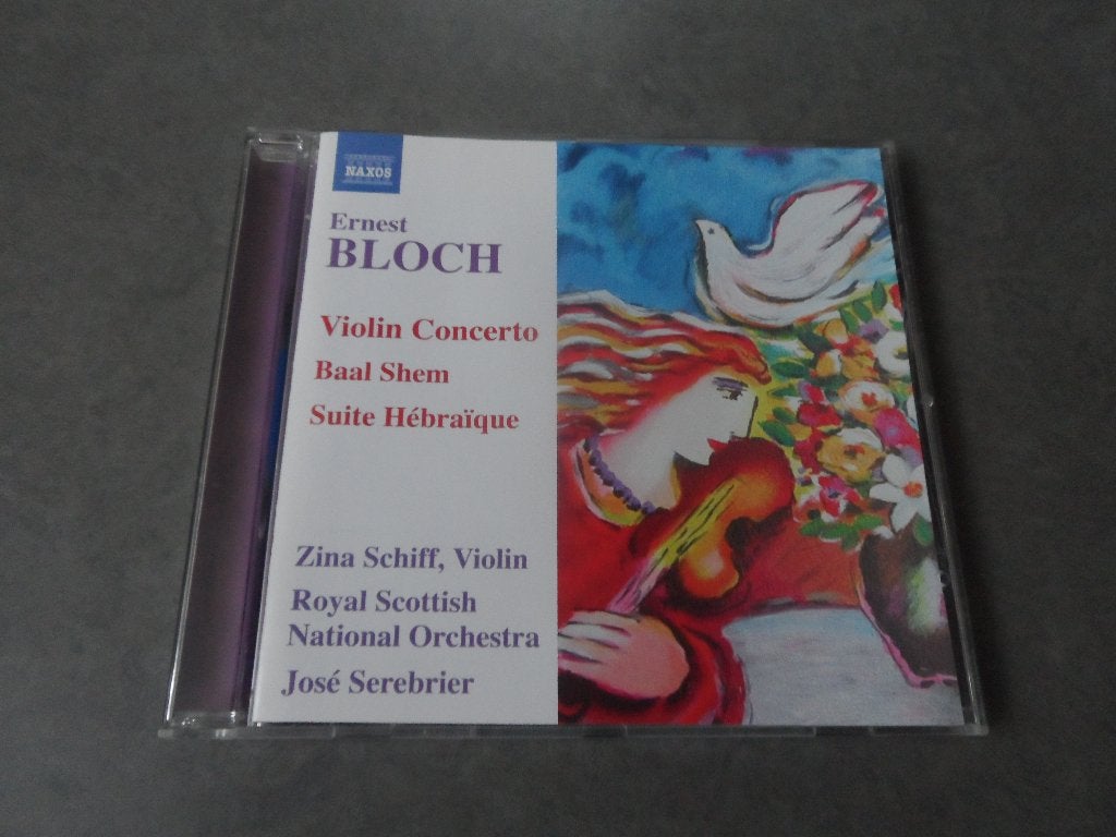 Bloch, Zina Schiff, RSNO Jose Serebrier / Violin Concerto CD, Verzenden, Modernisme tot heden, Gebruikt, Overige typen