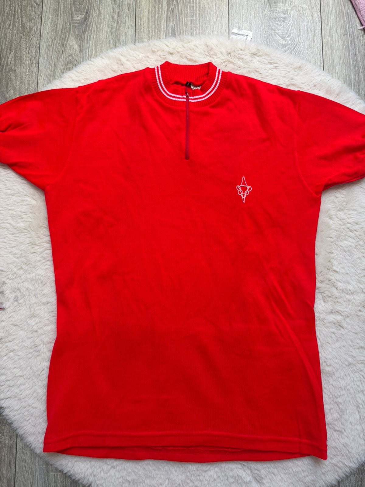 Raxar Vintage Wol Wielershirt Made in Belgium Jaren 70, Mksneak, Ophalen of Verzenden, Zo goed als nieuw, Hardlopen of Fietsen