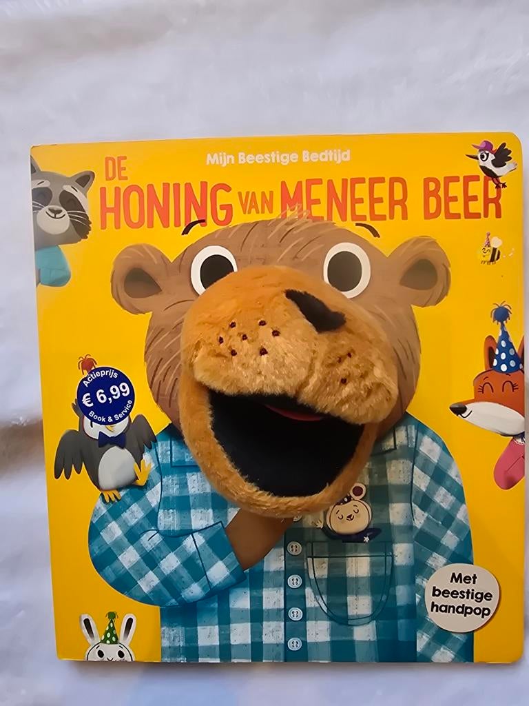 Mijn Beestige Bedtijd: De Honing van Meneer Beer handpopboek, Boeken, Onbekend, Ophalen of Verzenden, Zo goed als nieuw, 2 tot 3 jaar