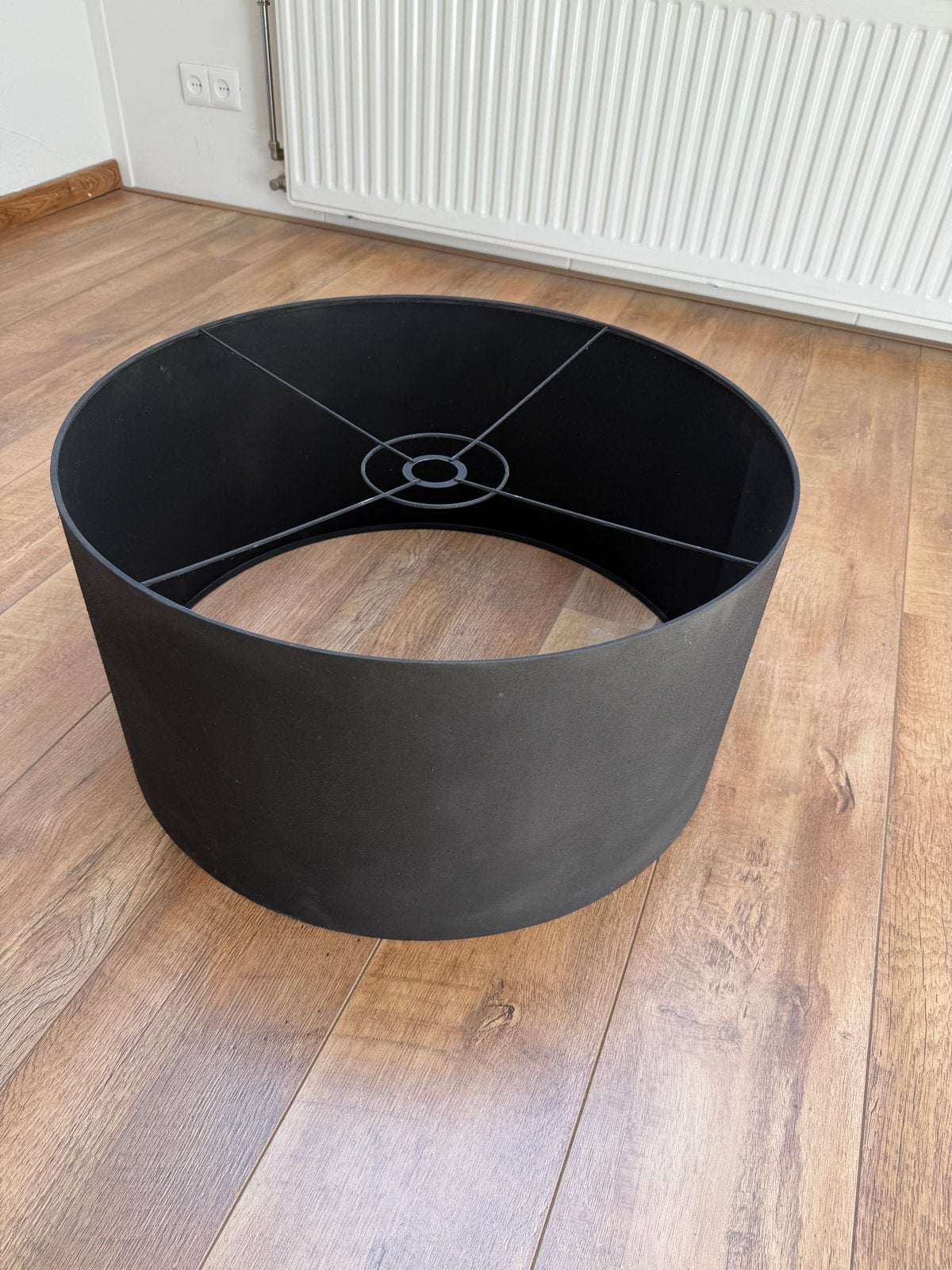 Zwarte lampenkap 60 cm x 30 cm, Huis en Inrichting, Lampen | Lampenkappen, Ophalen, Gebruikt, 25 tot 50 cm, Zwart
