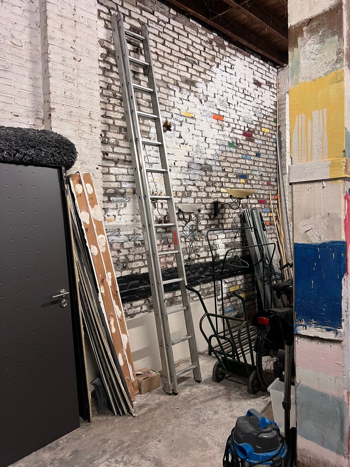 2x13 Trede Ladder met Optrekkatrol - Hymer 40051, Ophalen, Gebruikt, Ladder, Opvouwbaar of Inschuifbaar