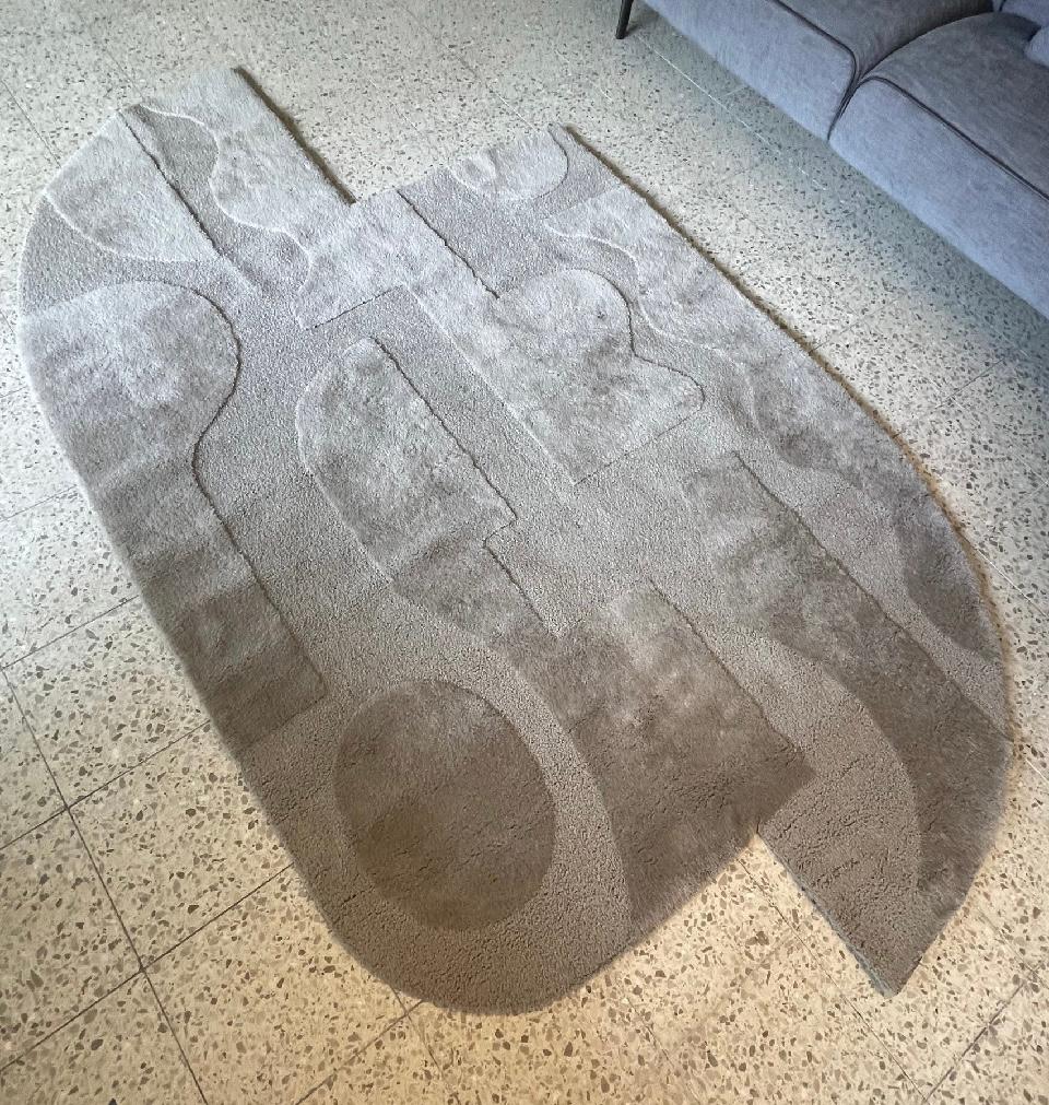 Brink en Campman tapijt Mural Form Cement, Huis en Inrichting, Stoffering | Tapijten en Kleden, Ophalen, Zo goed als nieuw