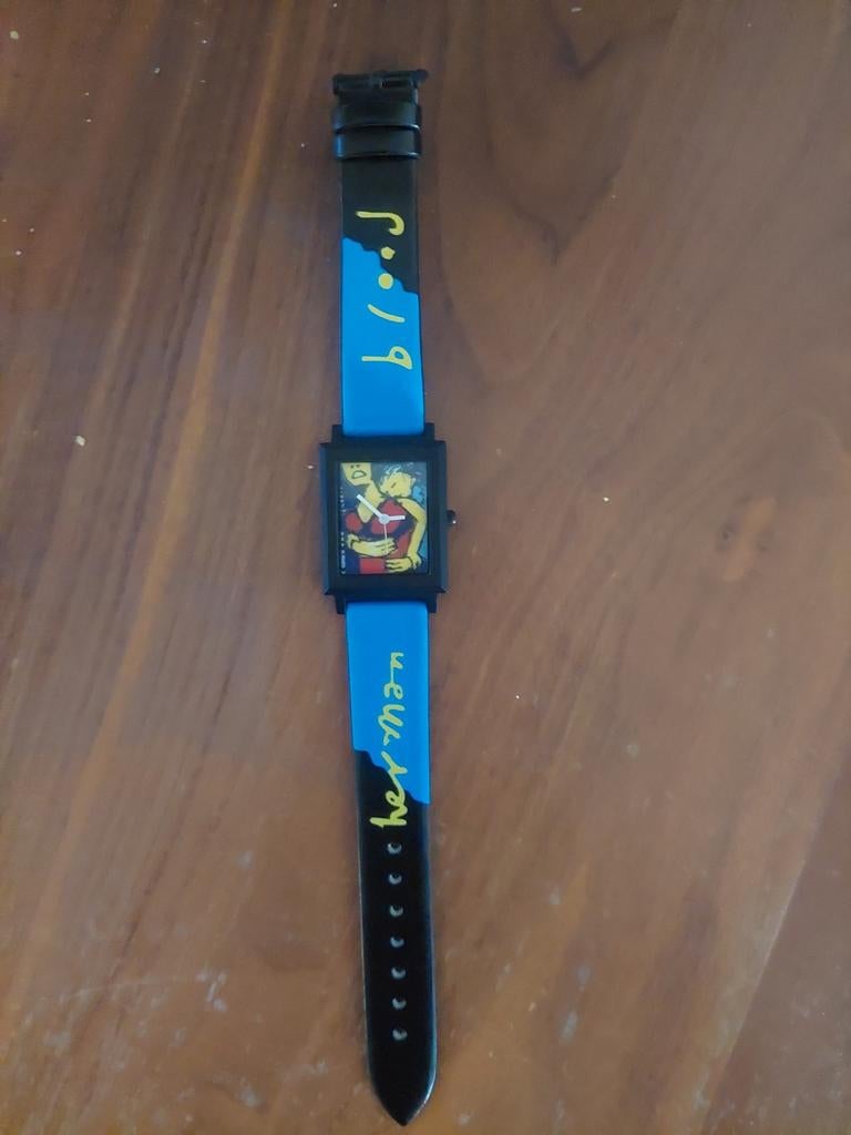 Herman Brood horloge, horloge, Herman Brood, kunst horloge, Ophalen of Verzenden, Overige materialen, Overige merken