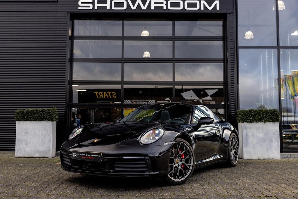 Porsche 911 992 Targa 3.0 4 S, 450 PK, Approved NL Auto, BTW, Auto's, Automaat, Gebruikt, Cabriolet, Zwart