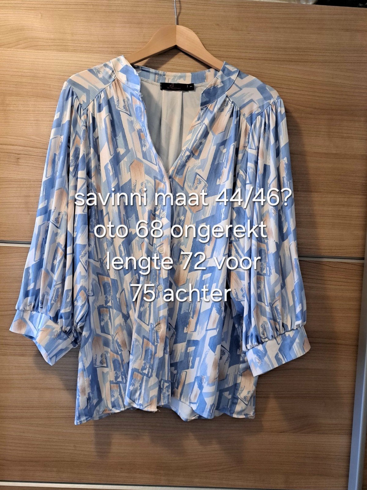 savinni blouse maat 44/46, Savinni, Ophalen of Verzenden, Zo goed als nieuw, Maat 46/48 (XL) of groter