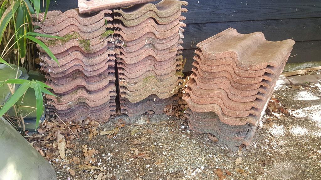 57x RBB Sneldek dakpannen 33x41cm, Doe-het-zelf en Verbouw, Dakpannen en Dakbedekking, Ophalen, Steen of Klei, Minder dan 5 m²