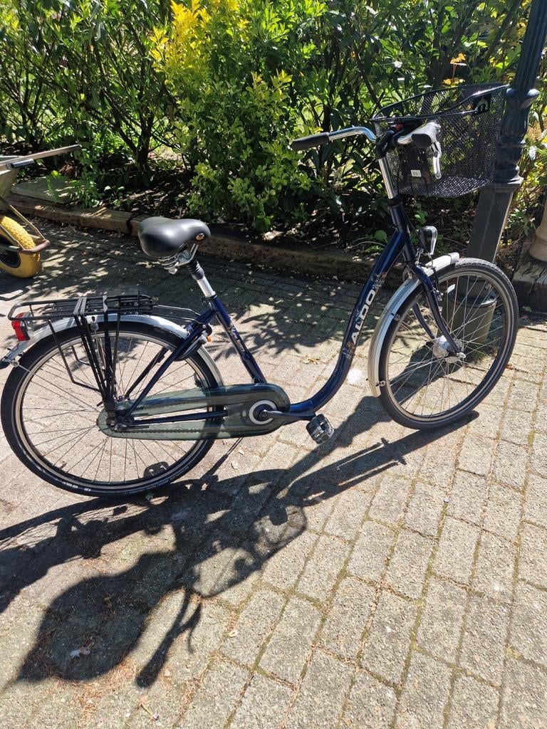 Aldo damesfiets met lage instap en mandje, Velgrem, 50 tot 53 cm, Ophalen, Overige merken