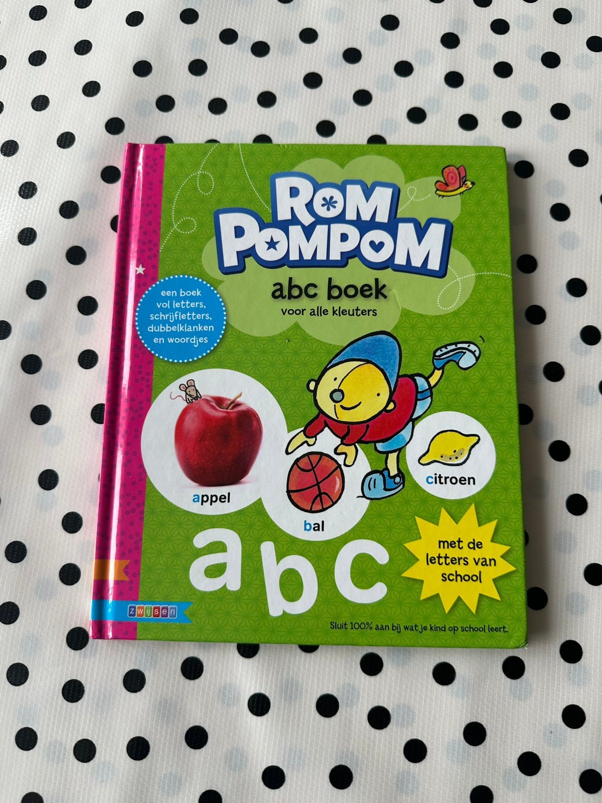 Boek Rom Pompom ABC boek voor alle kleuters, Boeken, Ophalen of Verzenden, Zo goed als nieuw, Jongen of Meisje, Non-fictie