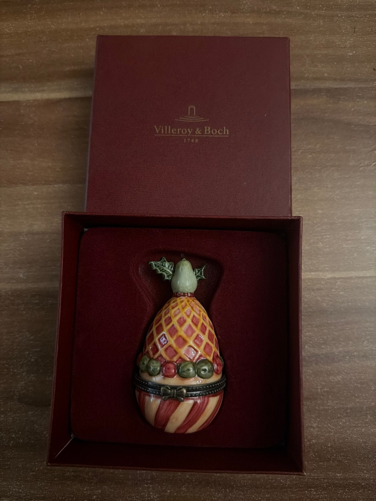 Villeroy & Boch Kerstbal / Doosje - Peer, Ophalen of Verzenden