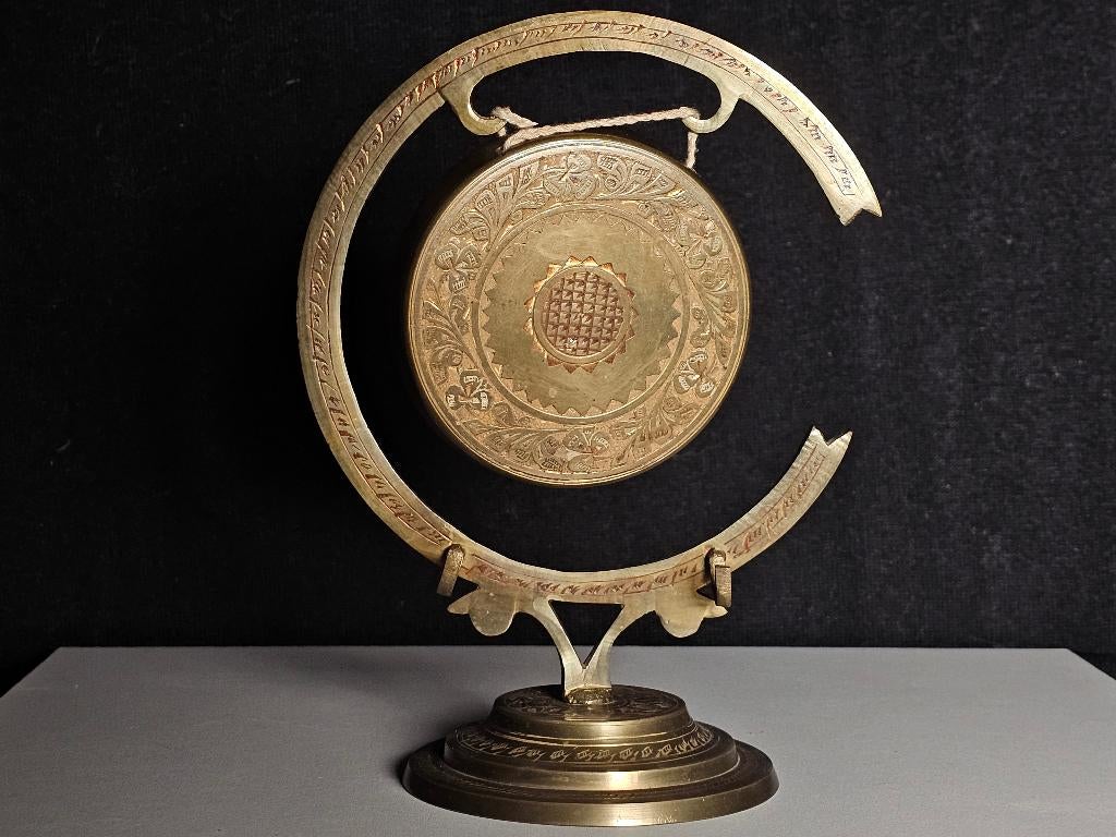 old brass gong, Ophalen of Verzenden