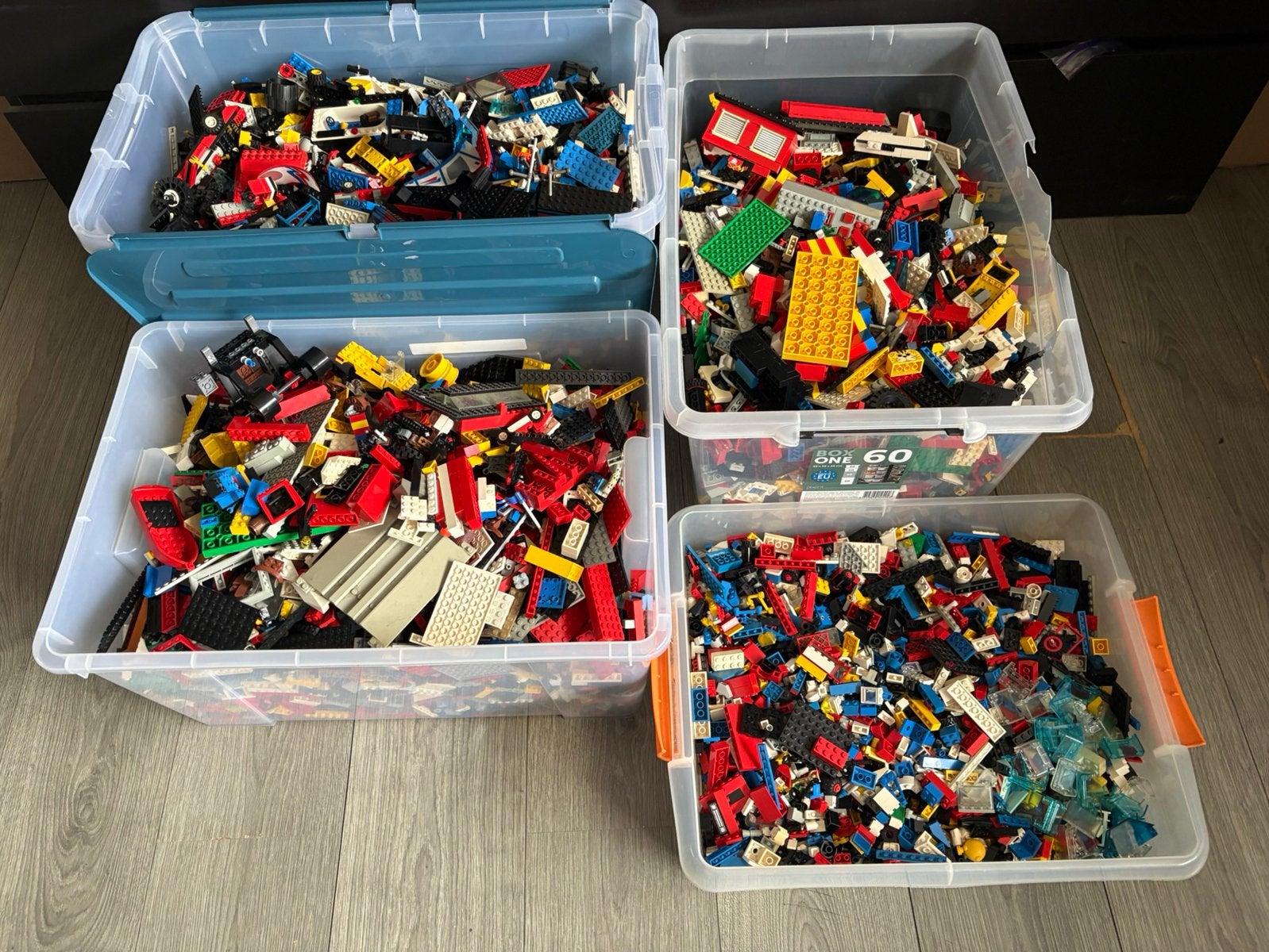 Grote partij lego 4 bakken vol 50 kg, Lego, Lego, Ophalen of Verzenden, Zo goed als nieuw