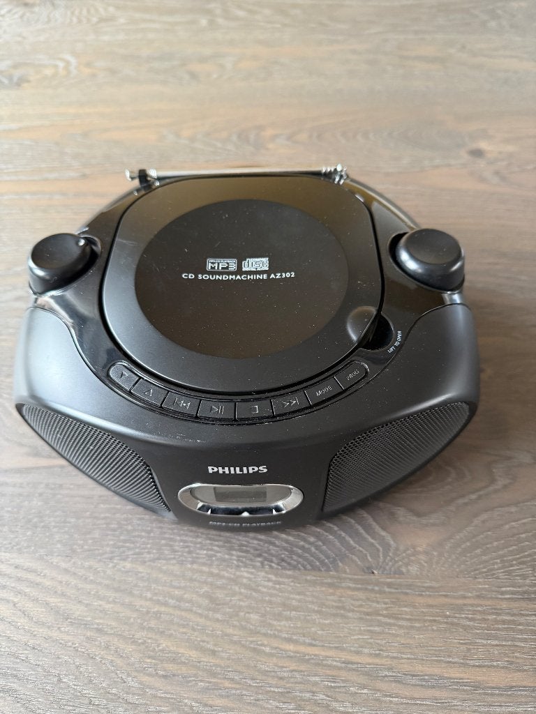 Philips CD soundmachine AZ302, Ophalen, Gebruikt, Transistorradio, Met cd-speler