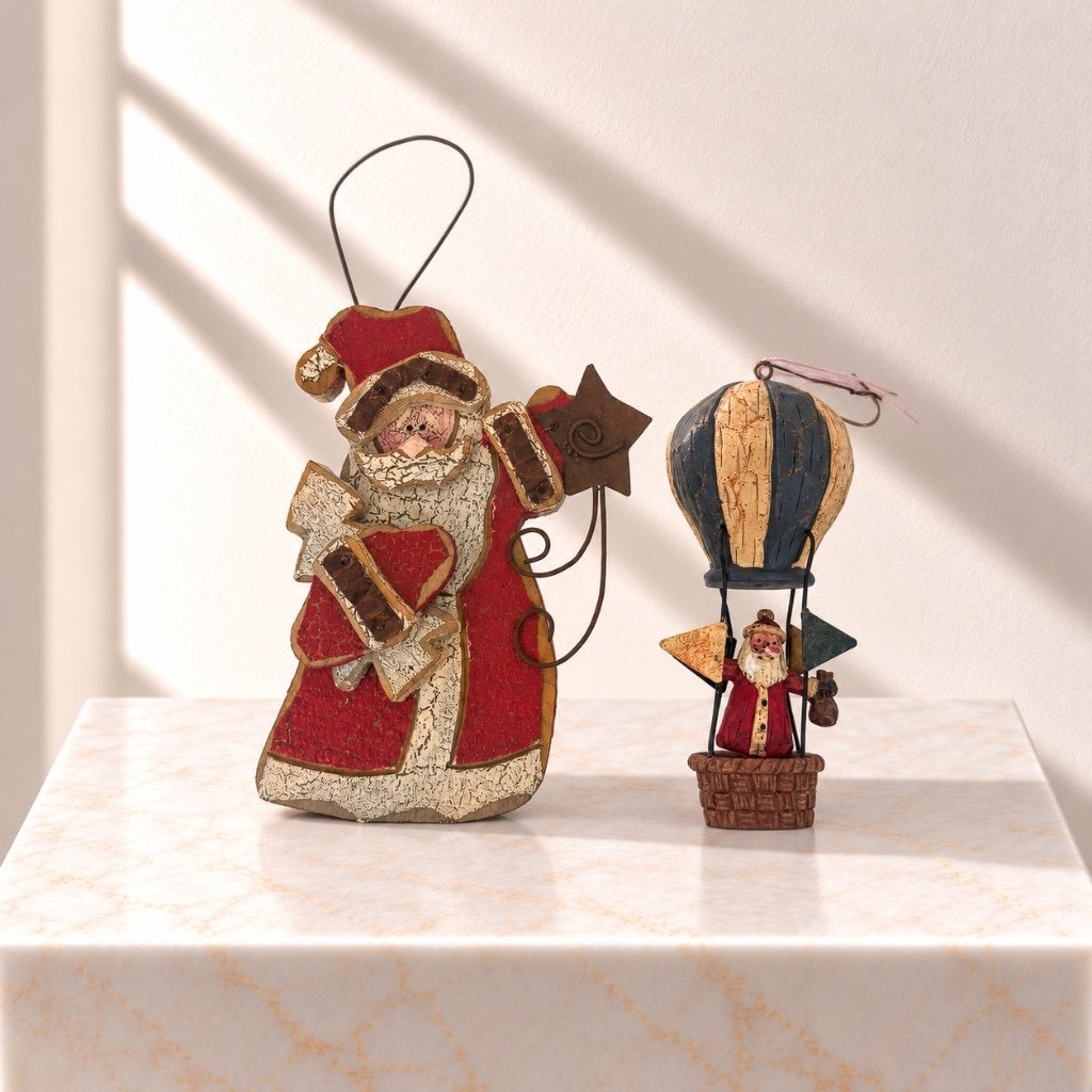 Decoratieve Kerstman Hangers – Set van Twee, Diversen, Ophalen of Verzenden, Gebruikt
