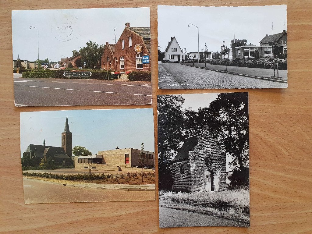 Ansicht collectie MAASBREE (4x), Ophalen of Verzenden, 1940 tot 1960, Limburg