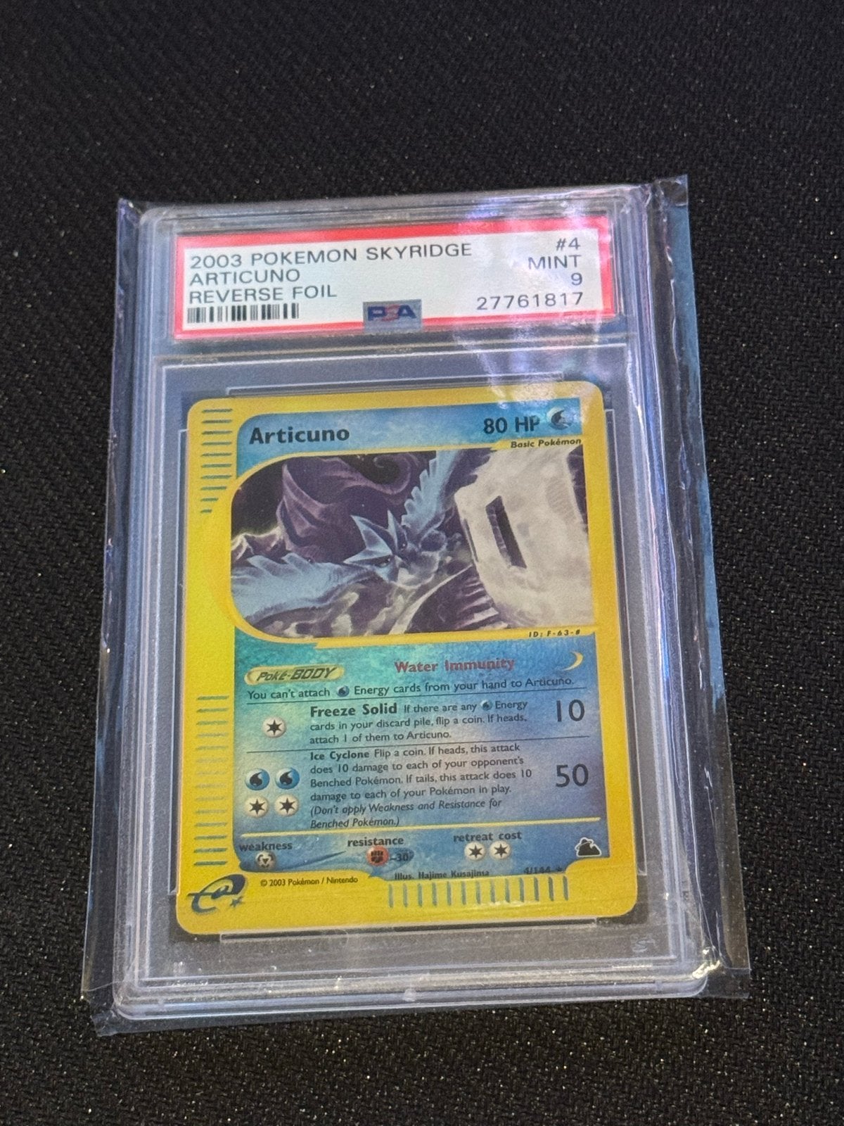 Articuno Reverse Holo Skyridge PSA 9 MINT Pokémon Kaart, Ophalen of Verzenden, Zo goed als nieuw, Losse kaart, Foil