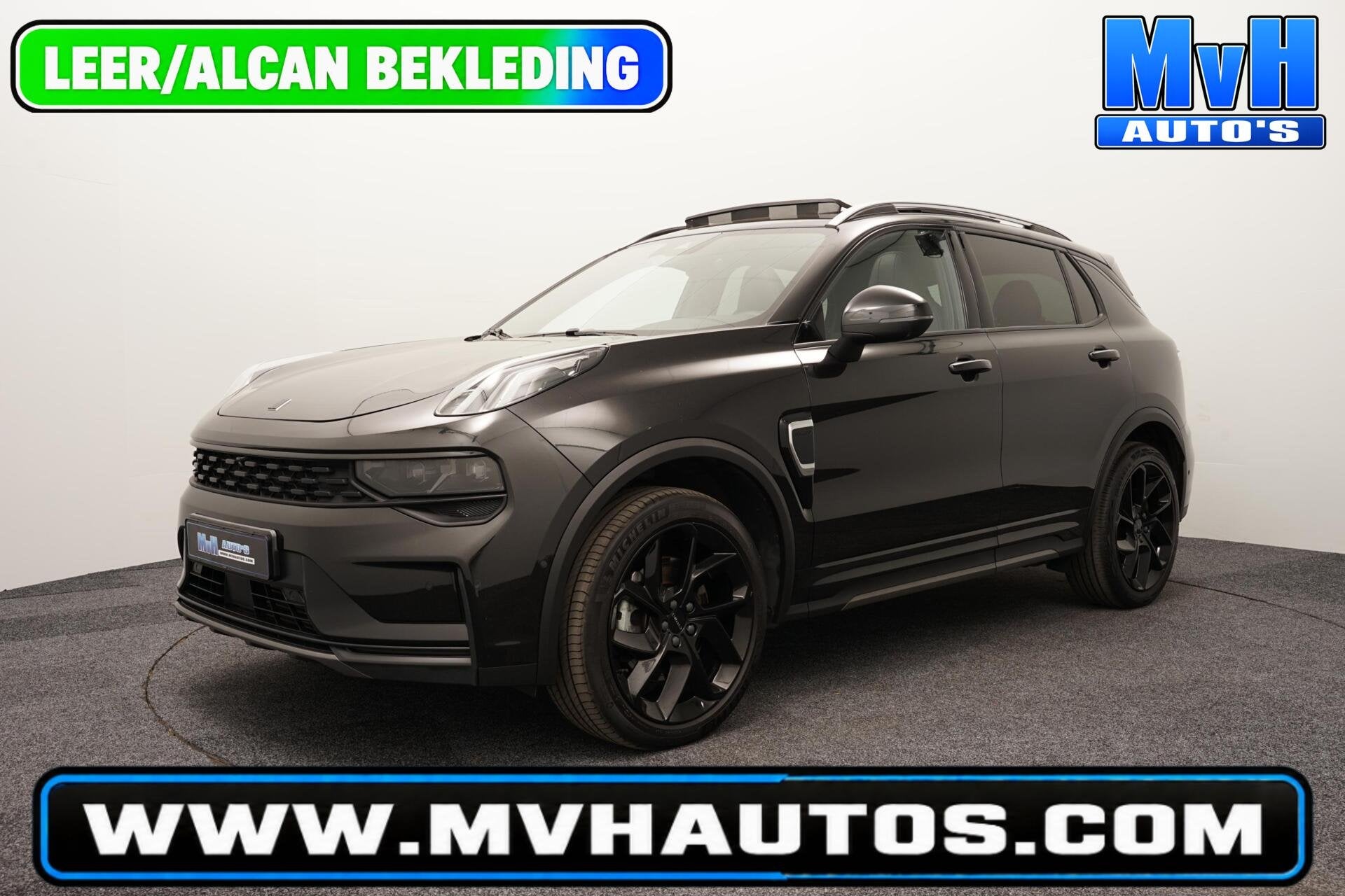 Lynk & Co 01 1.5 PHEV|FULL BL XL|LEER/ALCANT|ZW.HEMEL|SOH96%, Auto's, Dealer onderhouden, Stof, Met garantie (alle), Automatische klimaatregeling