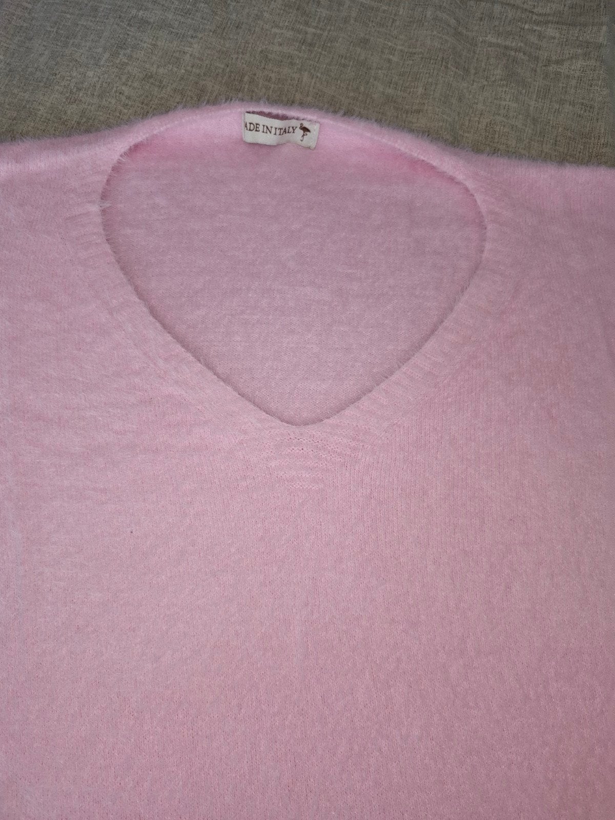 Fluffy roze trui, één maat, Kleding | Dames, Maat 38/40 (M), Made in Italy, Ophalen of Verzenden, Zo goed als nieuw