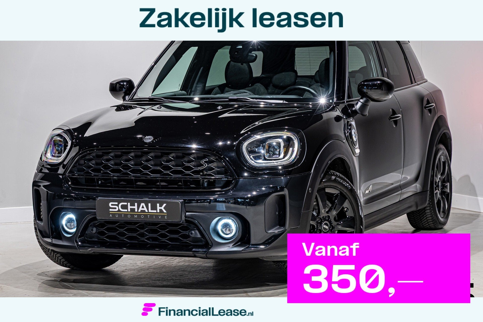 Mini Countryman 1.5 Cooper S E ALL4 Chili|Pano|Cam|HUD|1eig, Automaat, Dealer onderhouden, Zwart, Countryman