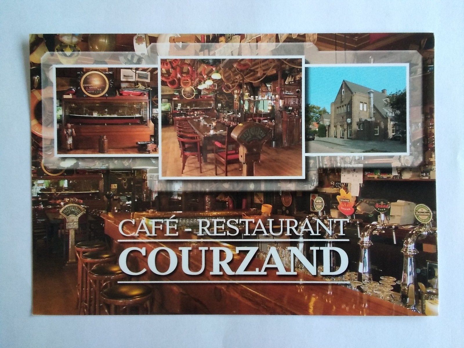 Ansichtkaart Rotterdam Café Restaurant Courzand, Verzenden, Zuid-Holland