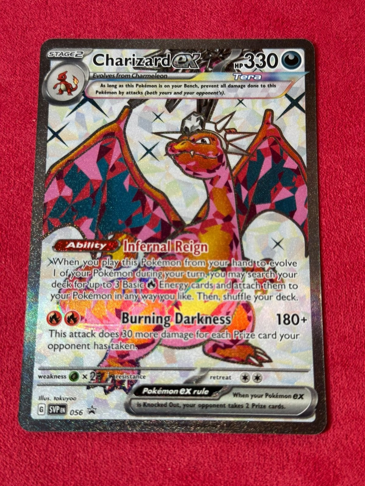 Charizard ex SVP 056 Full Art, Ophalen of Verzenden, Nieuw, Losse kaart, Foil