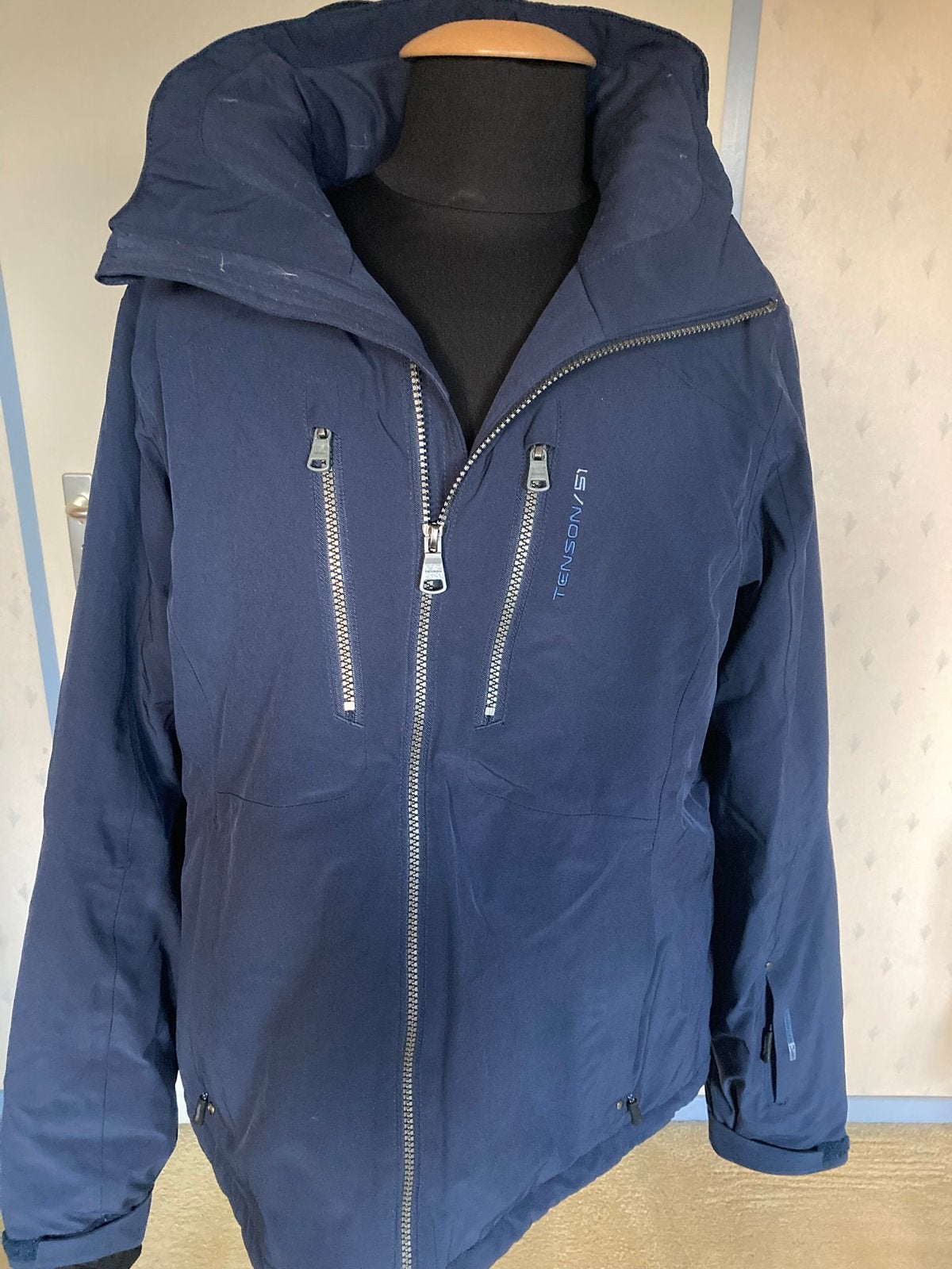 020 Tenson winterjas in maaat 46 donker blauw, Verzenden, Zo goed als nieuw, Maat 46/48 (XL) of groter, Jack