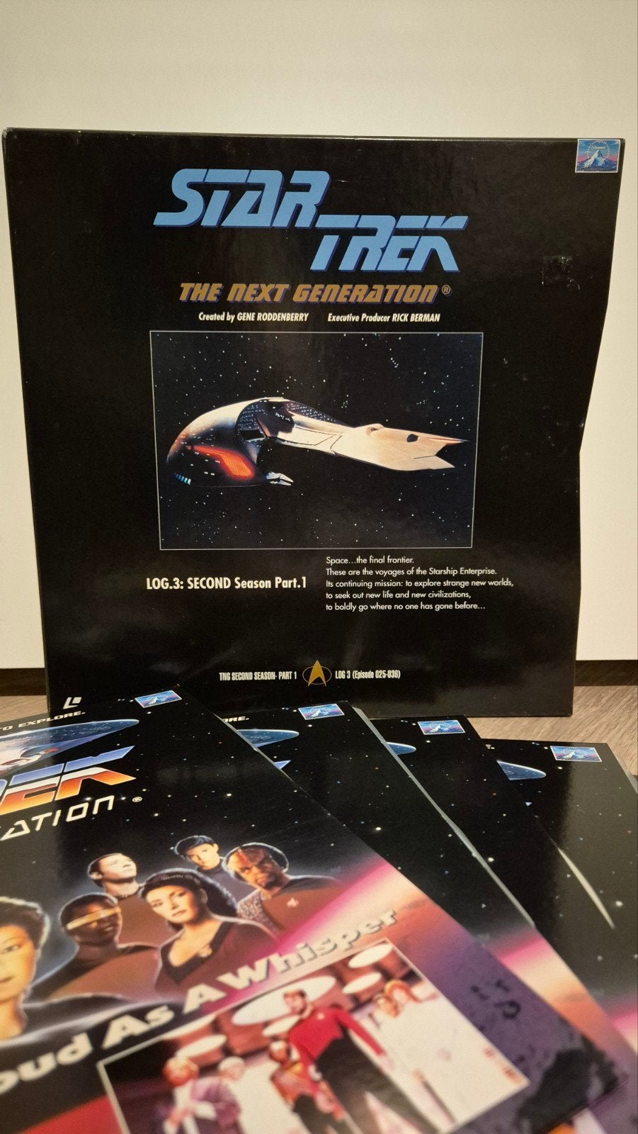 Star Trek Next Generation Laserdisc Boxset, Ophalen of Verzenden, Zo goed als nieuw, Tv, Overige typen