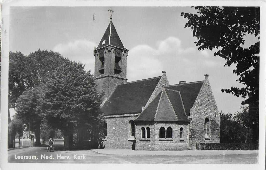 Leersum Ned Herv Kerk Ansichtkaart uit 1966 (9832 ), Ophalen of Verzenden, 1960 tot 1980, Gelopen