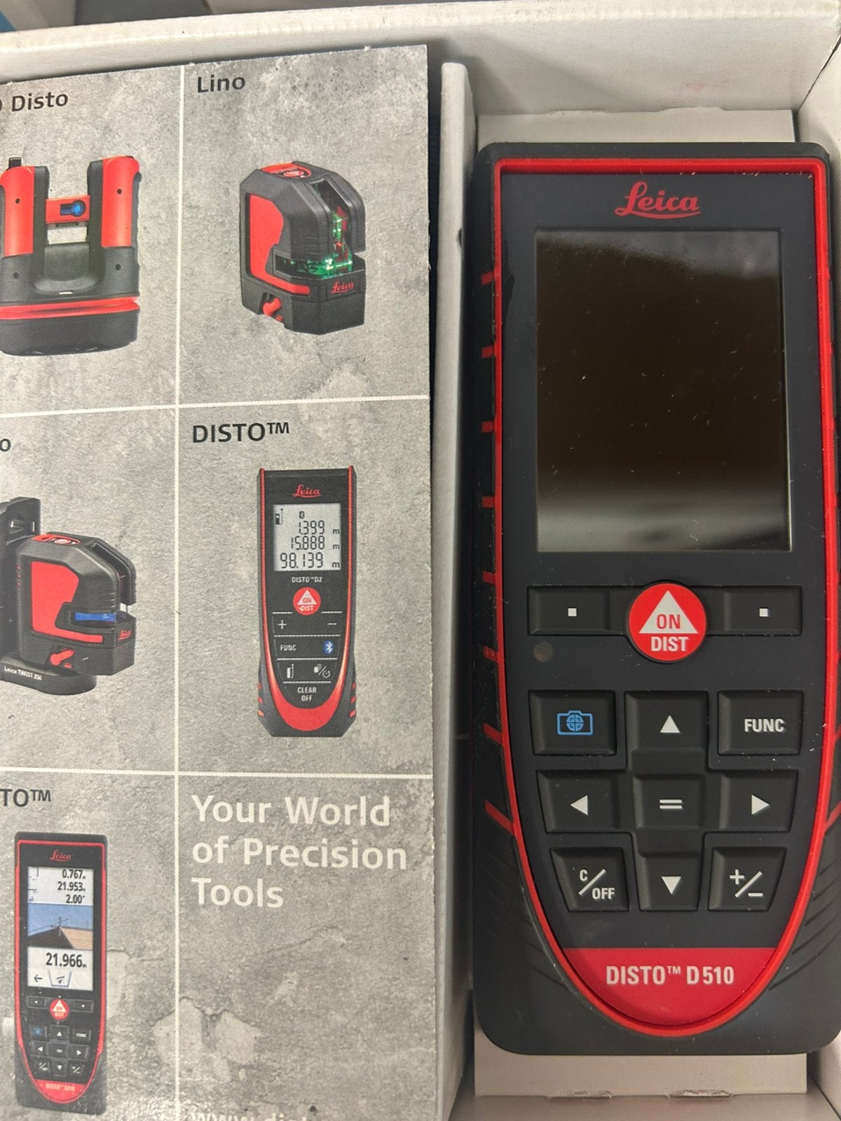 Leica afstandsmeter disto D510, Doe-het-zelf en Verbouw, Meetapparatuur, Ophalen of Verzenden, Nieuw