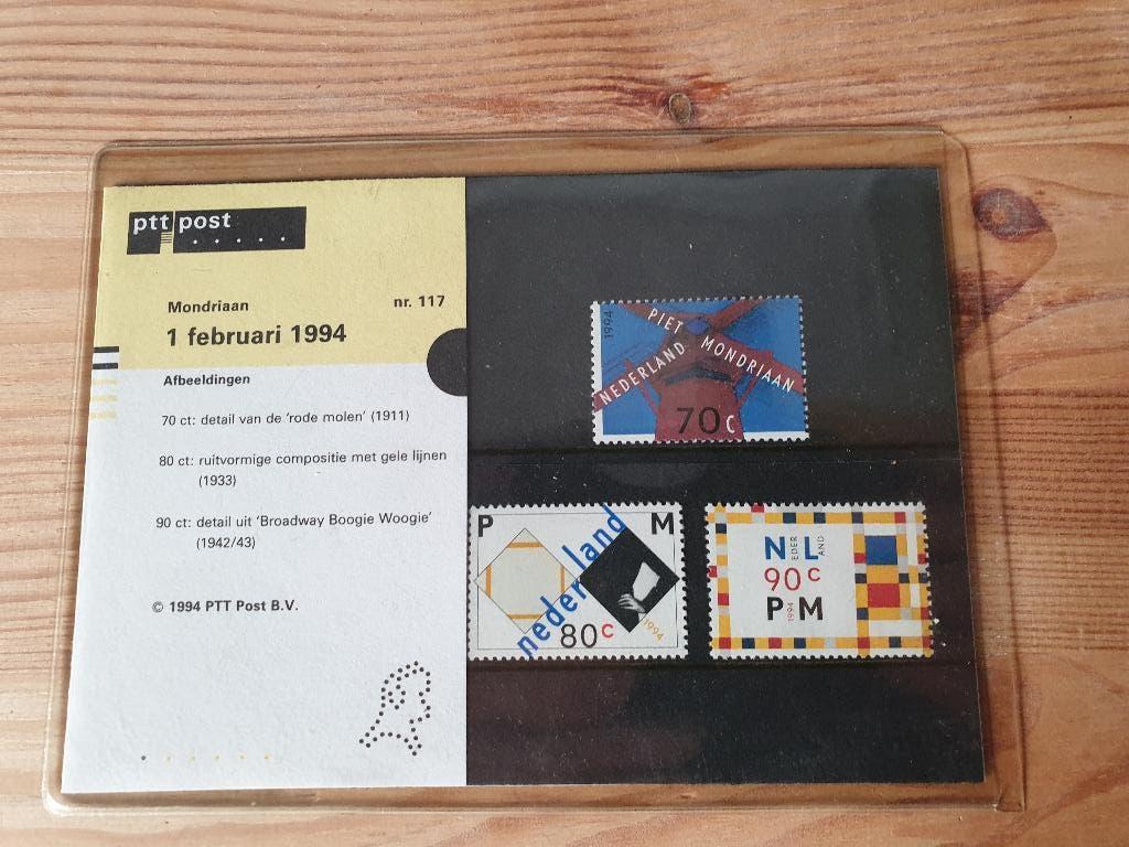 PTT Post Set - 1 februari 1994 - Nr. 117 - Mondriaan, Ophalen of Verzenden, Na 1940, Postfris